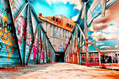 Colours street  - a Photographic Art Artowrk by christophe Zambiasi